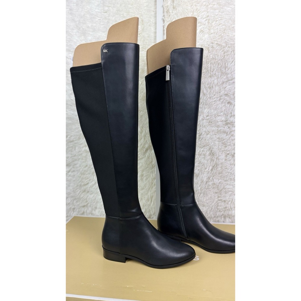 Michael Kors Bromley Flat Boot Women's Knee High Riding Boot Black 5.5M